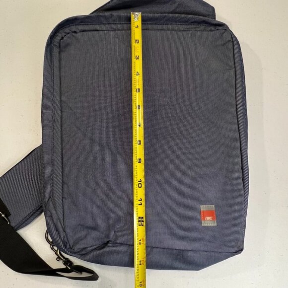 Nike Sling Backpack Blue Orange VTG Y2K School Sports Work Academia Class - Picture 8 of 10